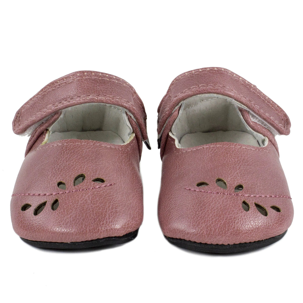 Jack & Lily - Soulier en cuir, Laura rose (18/24 mois)