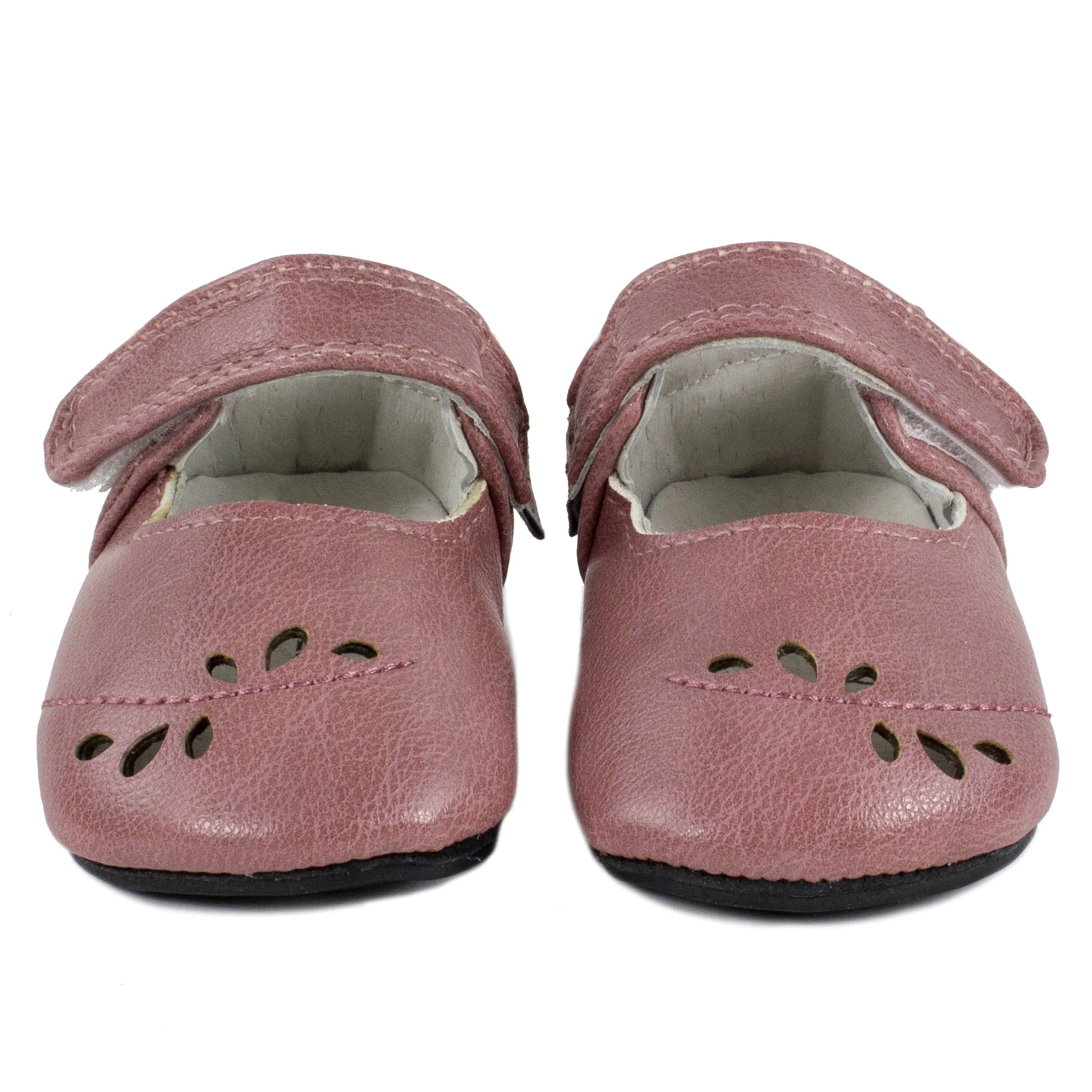 Jack & Lily - Soulier en cuir, Laura rose (18/24 mois)